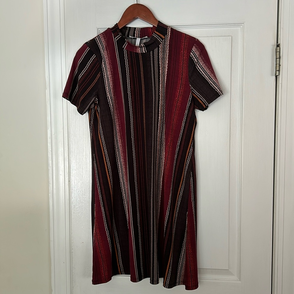 BC BG Generation black dress with stripes.  Size medium.  Mint condition!